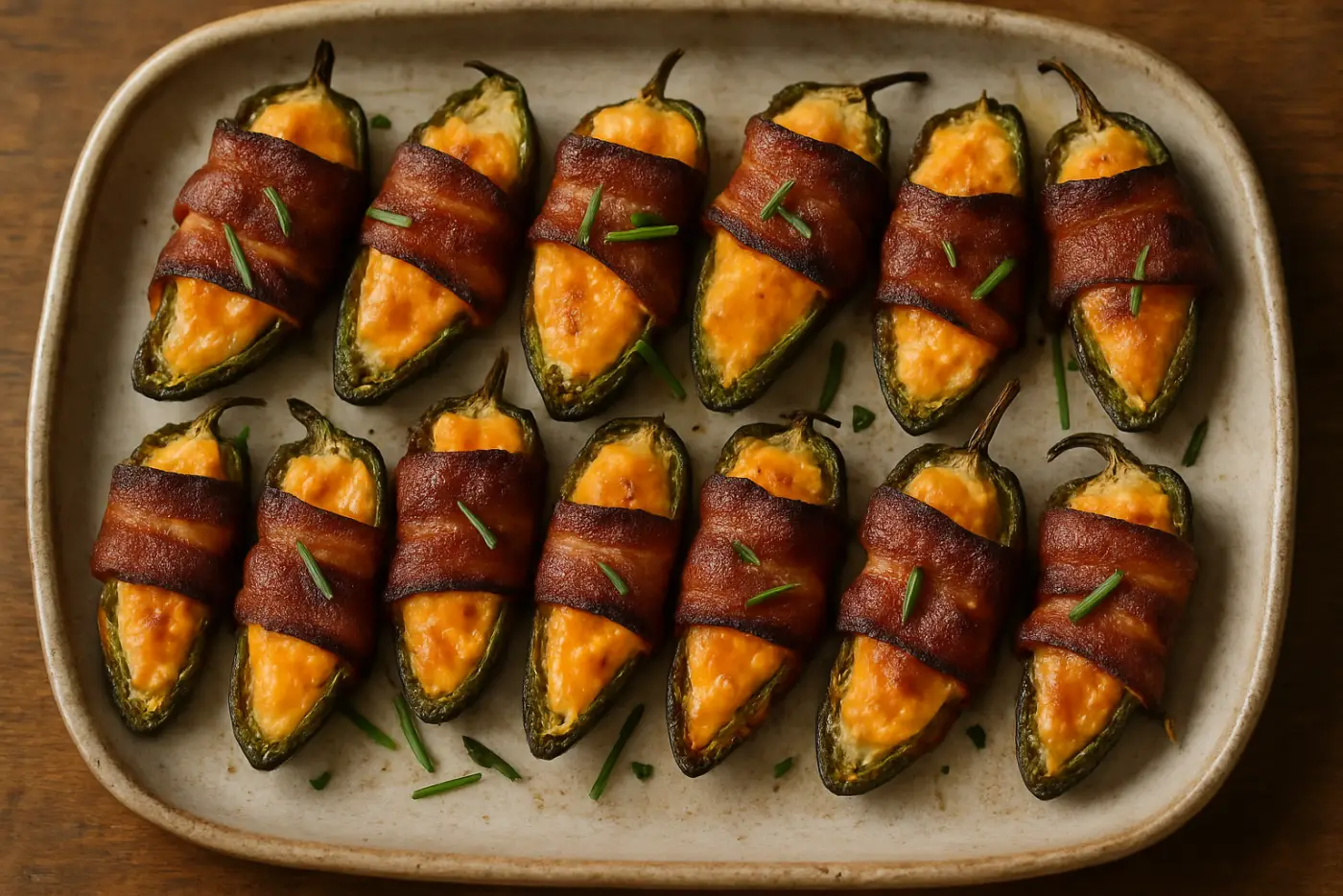Air Fryer Bacon-Wrapped Jalapeño Poppers
