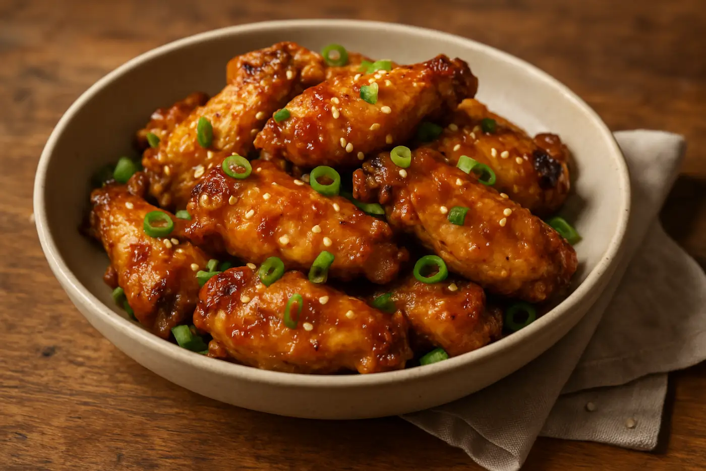 Air Fryer Honey Garlic Chicken Wings