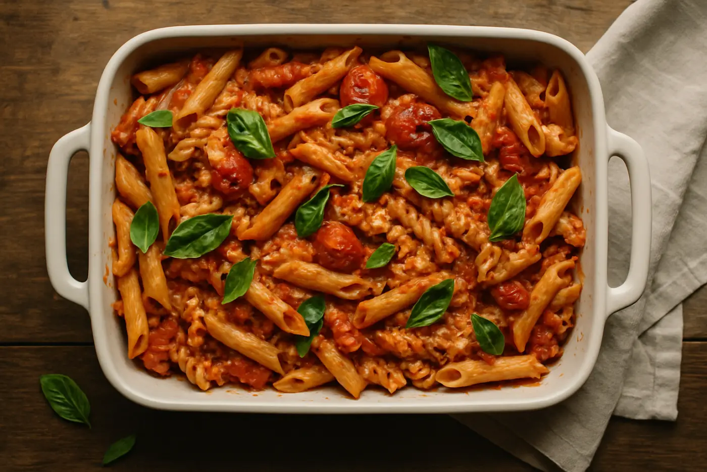 Baked Feta Pasta with Cherry Tomatoes
