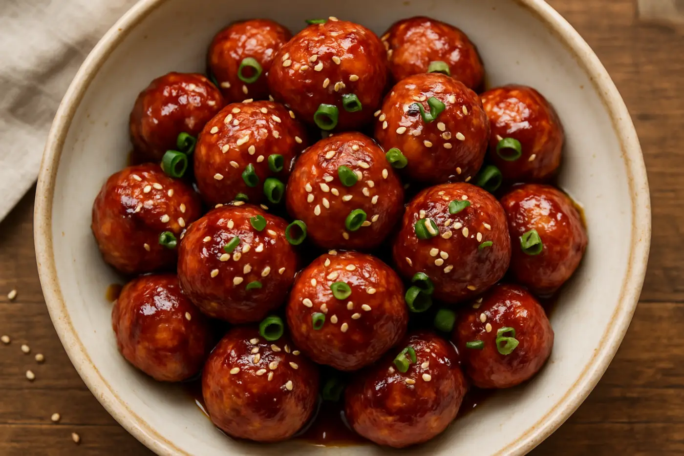 Baked Teriyaki Chicken Meatballs