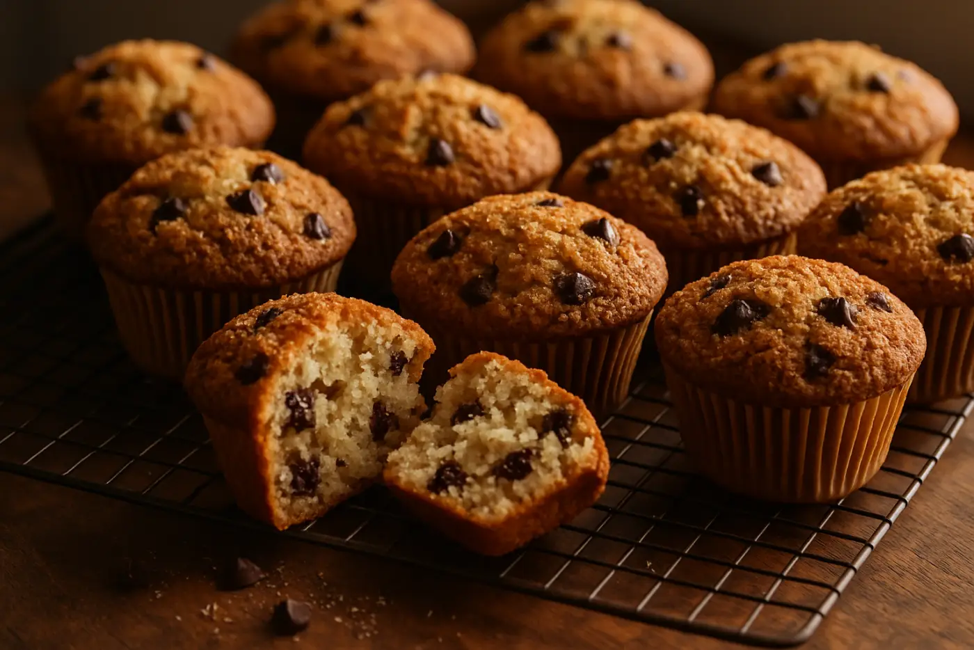Bakery-Style Chocolate Chip Muffins