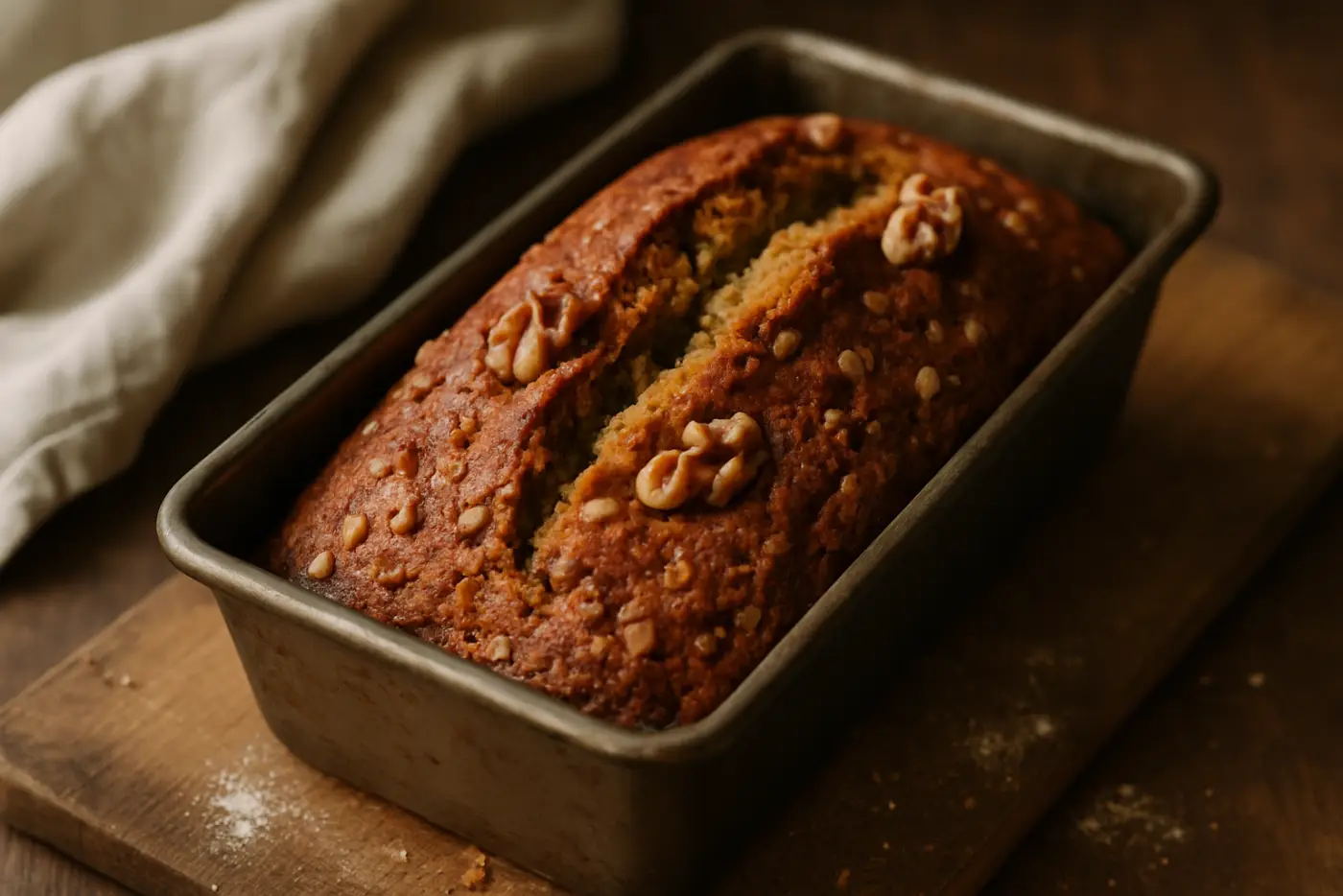 Banana Bread with Toasted Walnuts