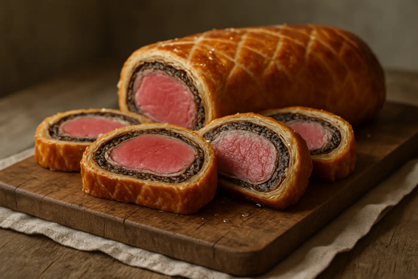 Beef Wellington with Mushroom Duxelles