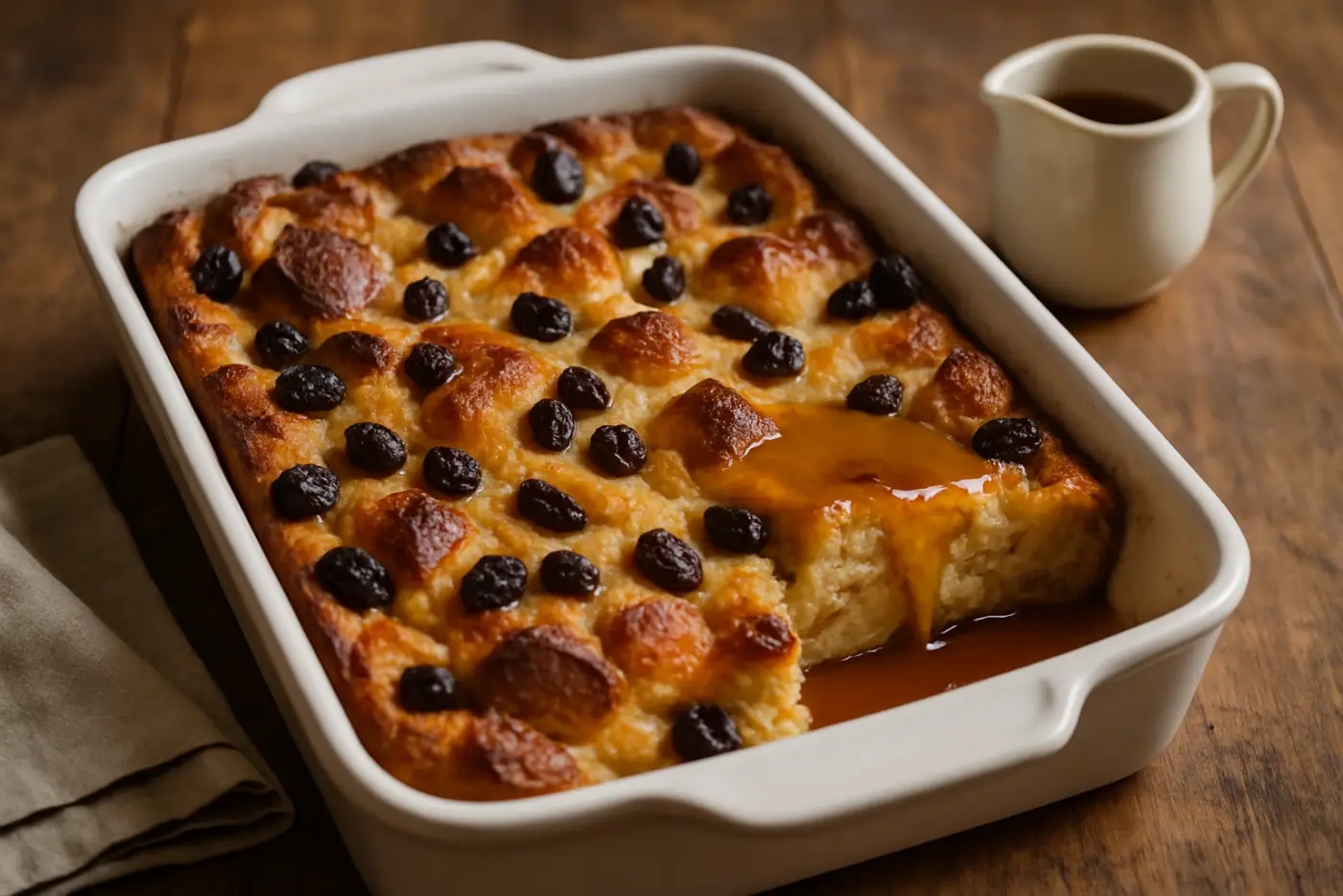 New Orleans-Style Bread Pudding with Bourbon Sauce