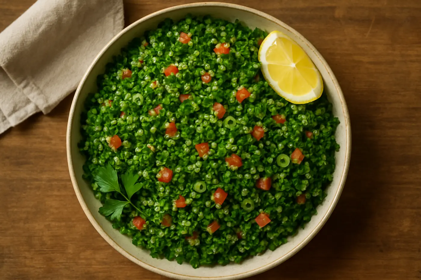 Bulgur Tabbouleh with Mint and Lemon