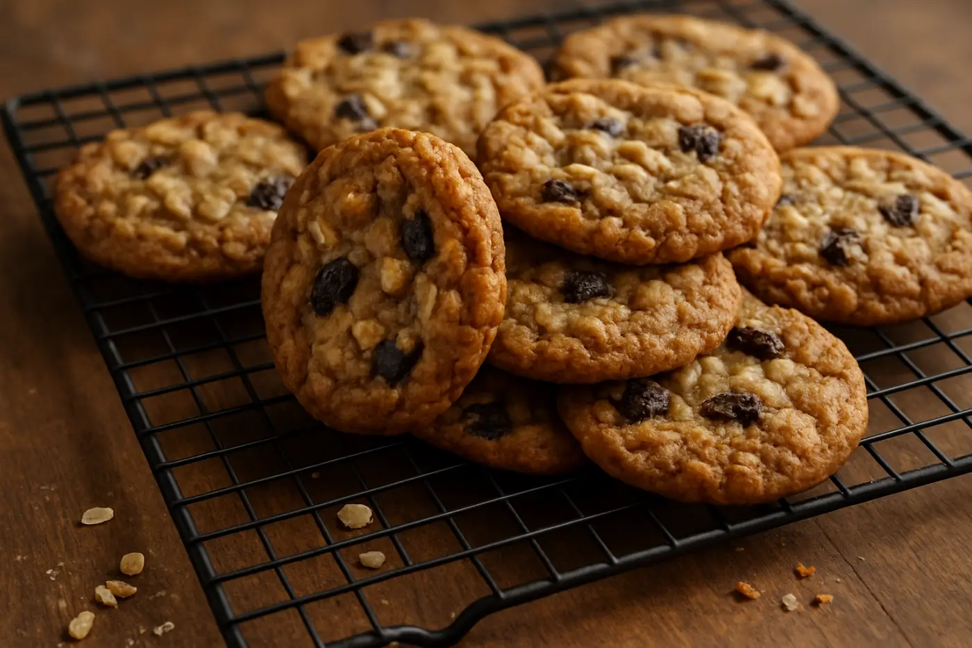 Chewy Oatmeal Raisin Cookies