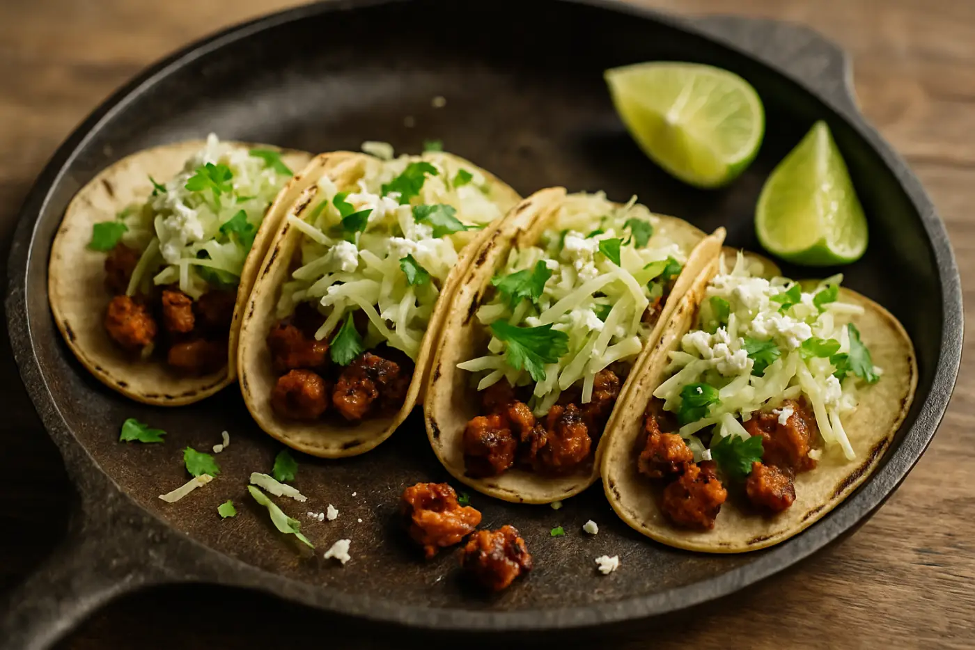 Chili-Lime Skillet Chicken Tacos