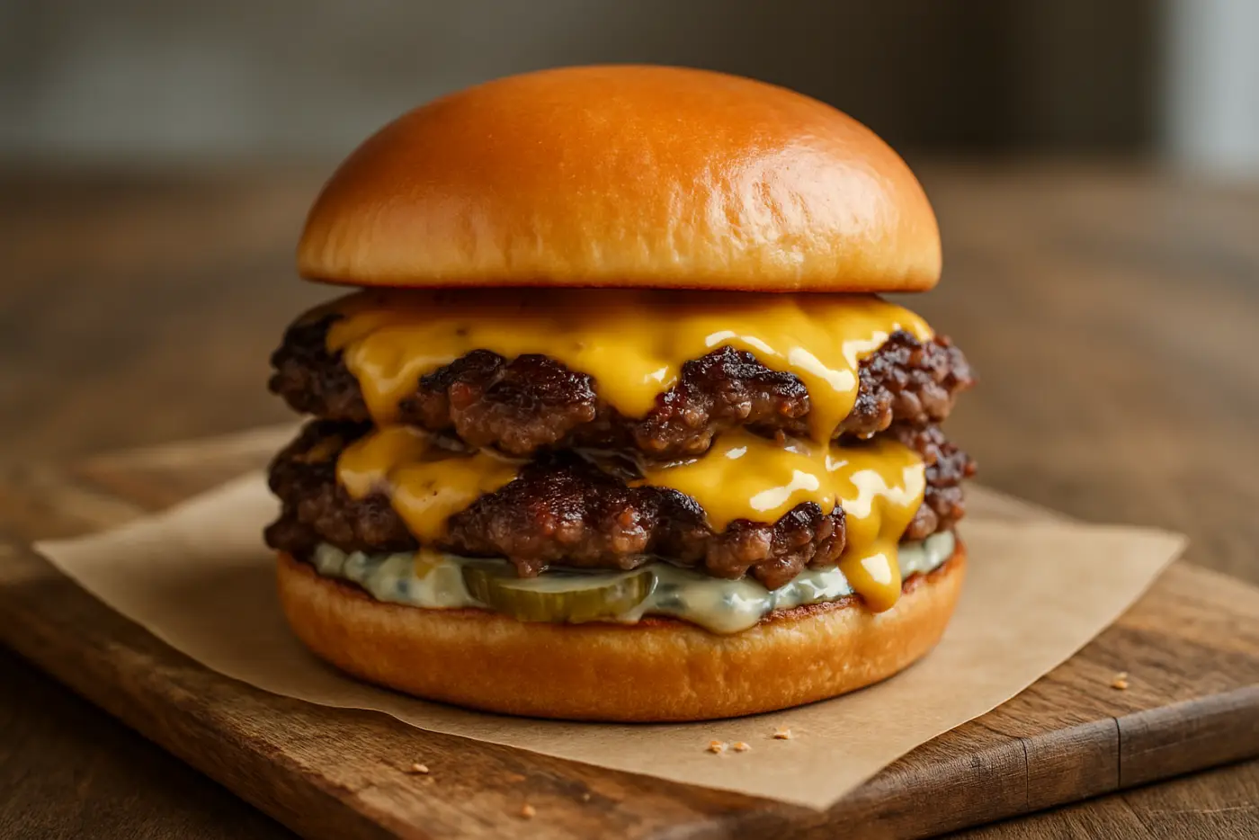 Classic Smash Burgers with American Cheese