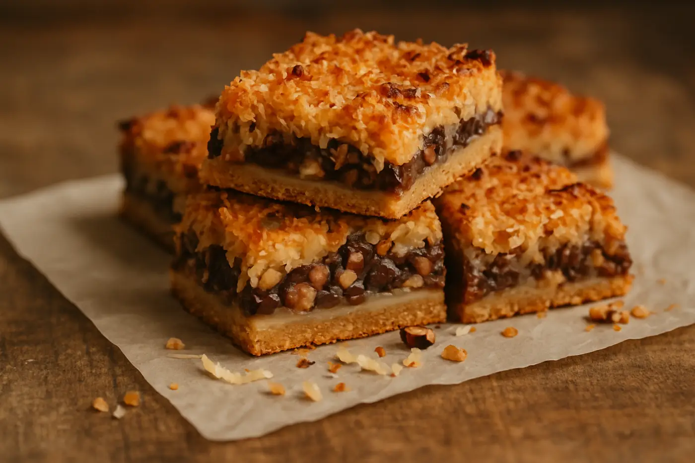 Coconut Pecan Magic Bars