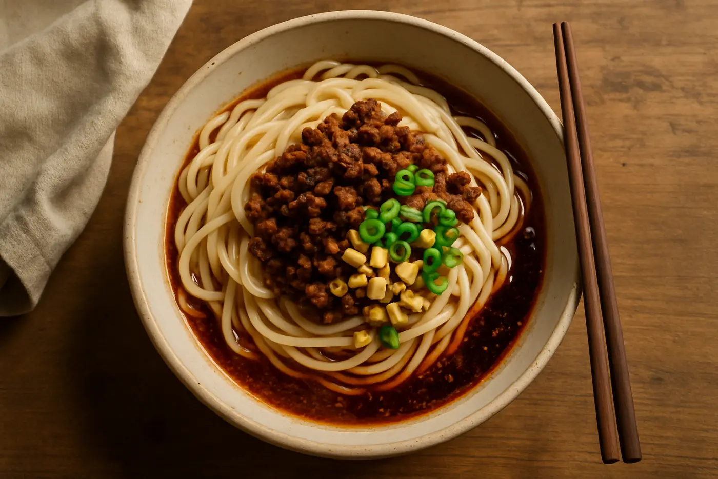 Dan Dan Noodles with Pork and Chili Oil