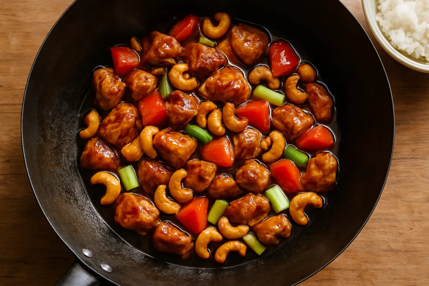 Garlic-Ginger Cashew Chicken Stir-Fry