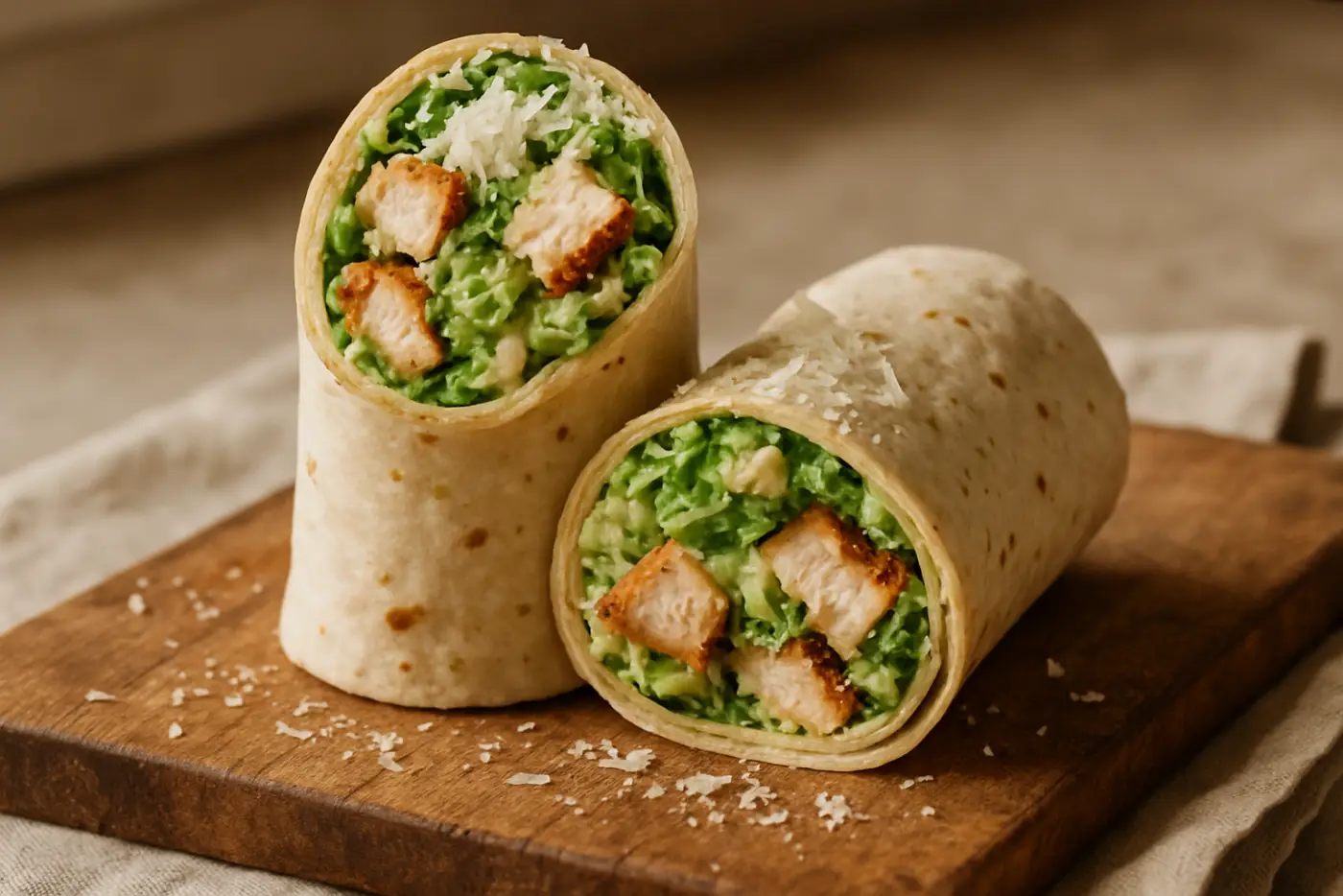 Grilled Chicken Caesar Wraps