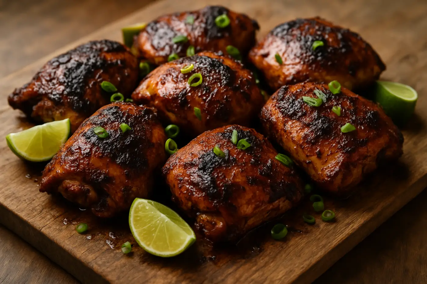Grilled Jerk Chicken Thighs