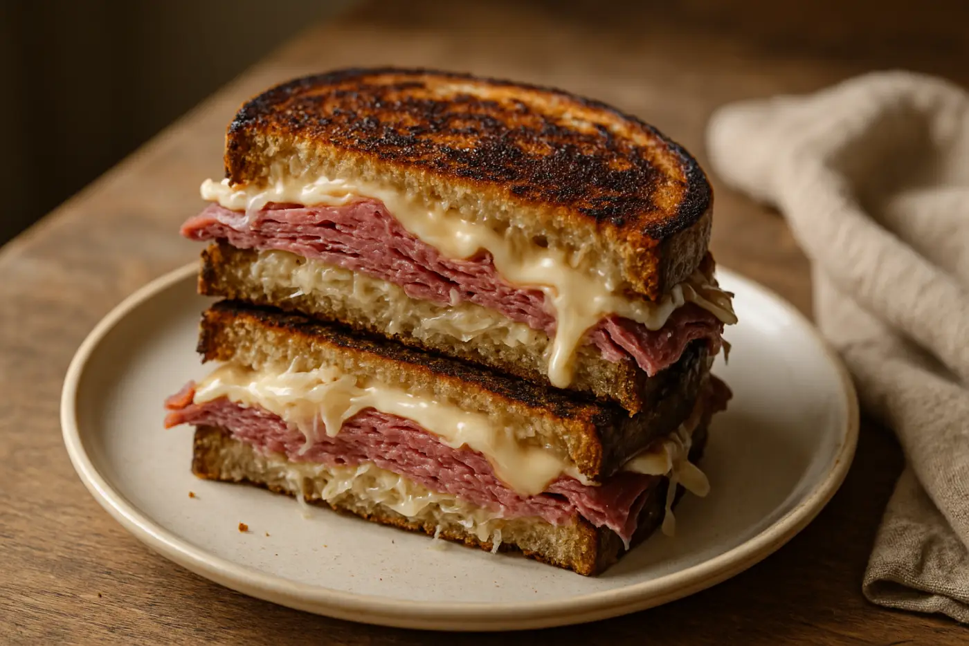 Grilled Reuben Sandwich with Russian Dressing