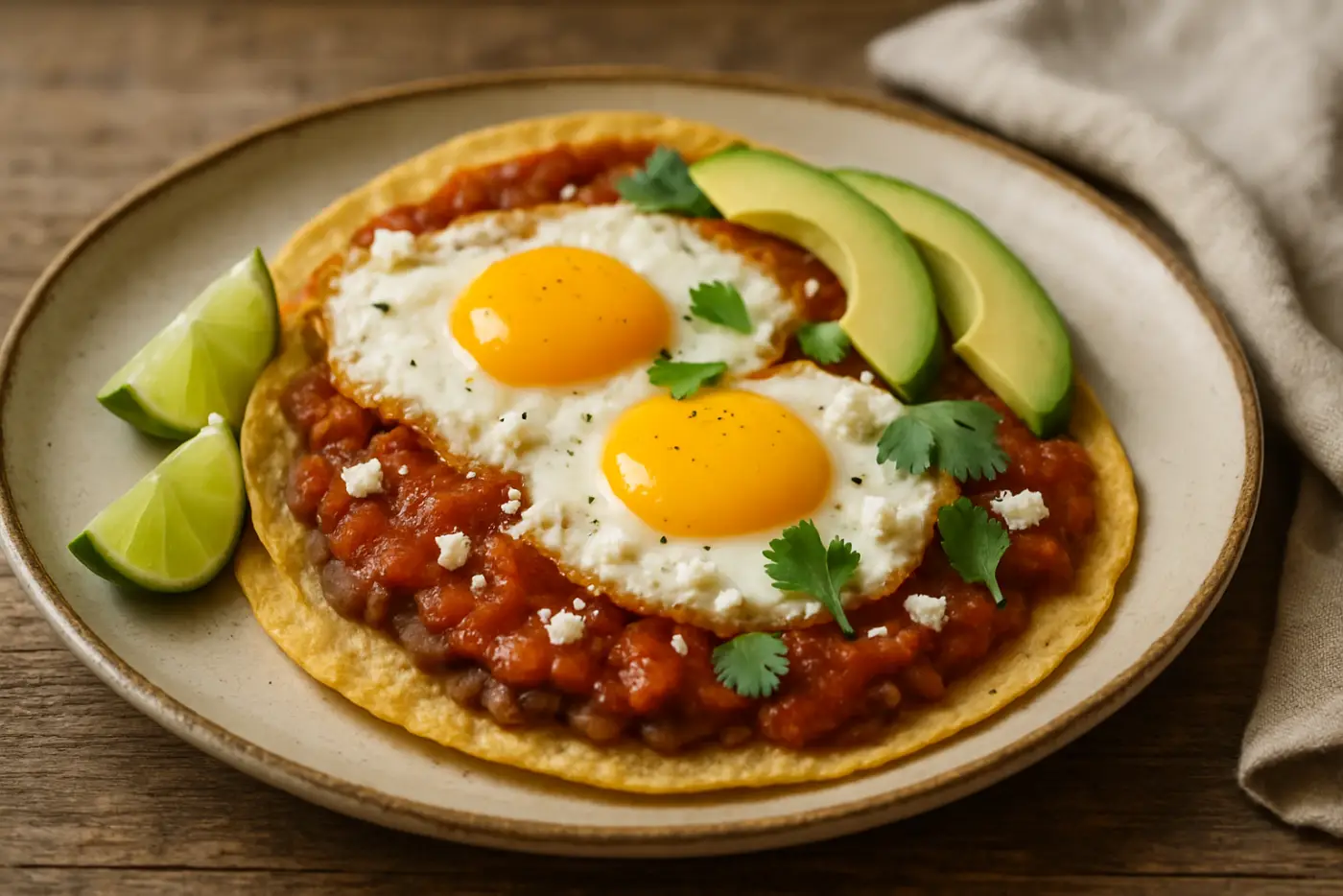 Huevos Rancheros with Crispy Tortillas
