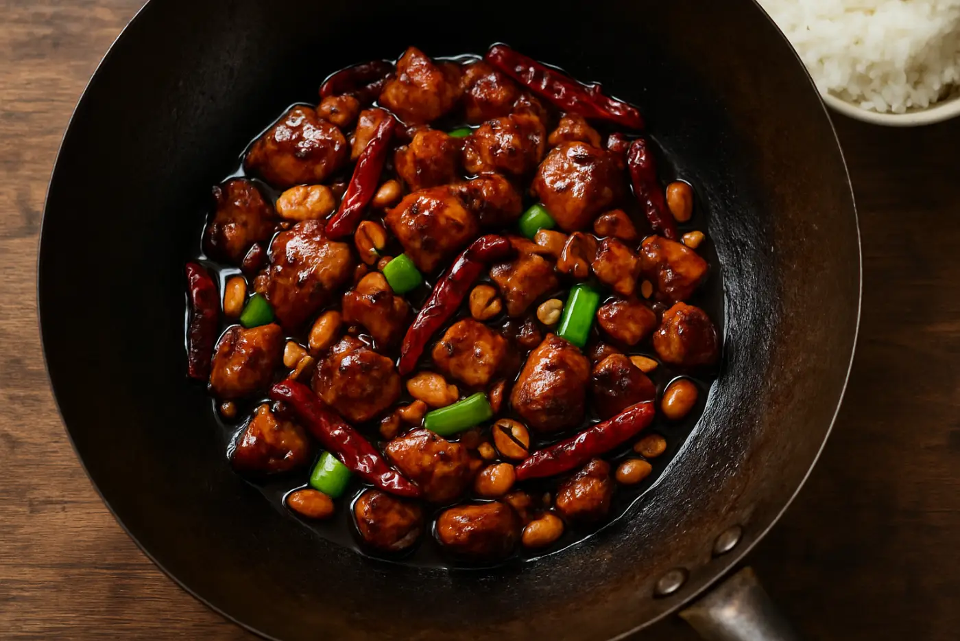 Sichuan Kung Pao Chicken with Peanuts