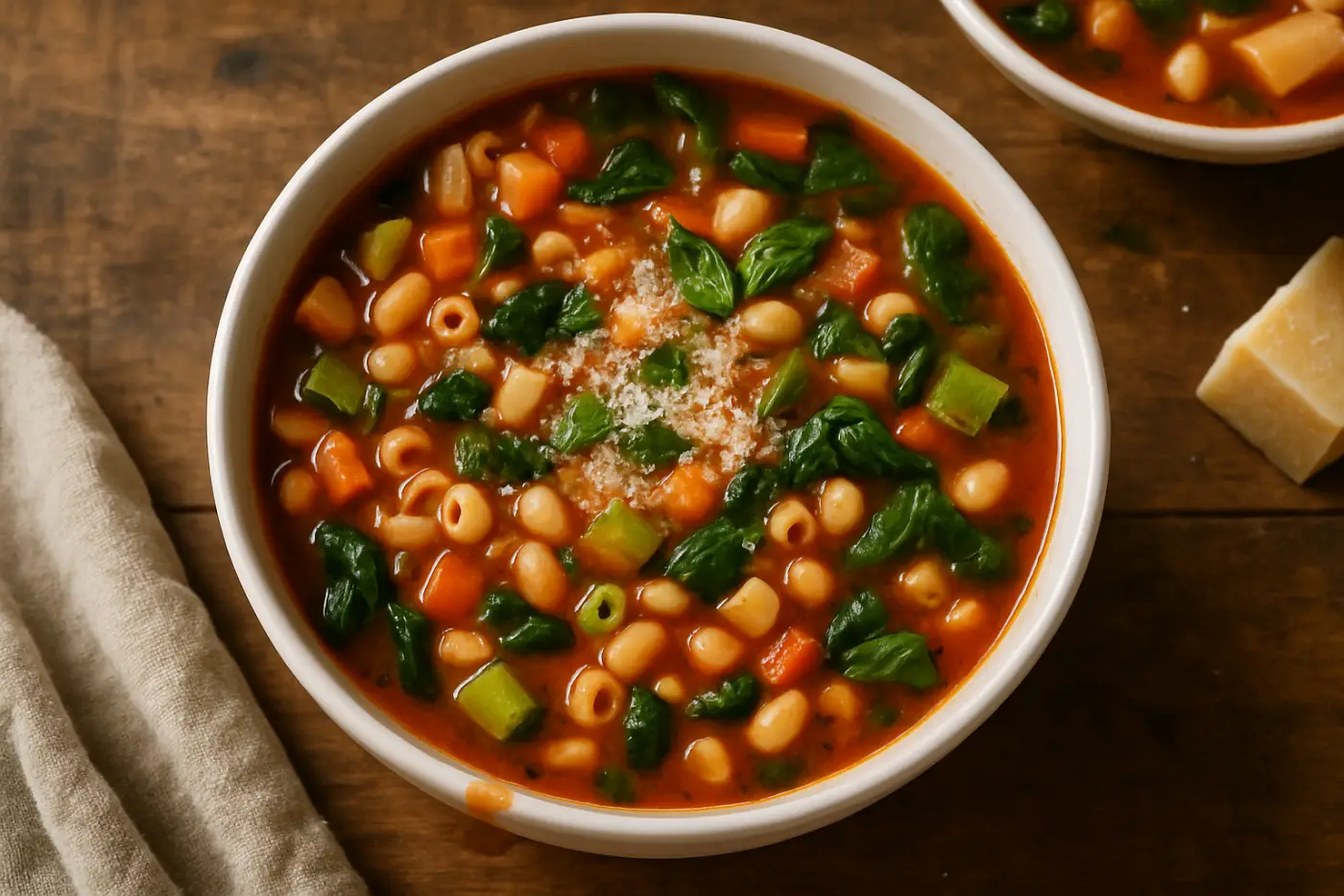 Minestrone with Parmesan Rind