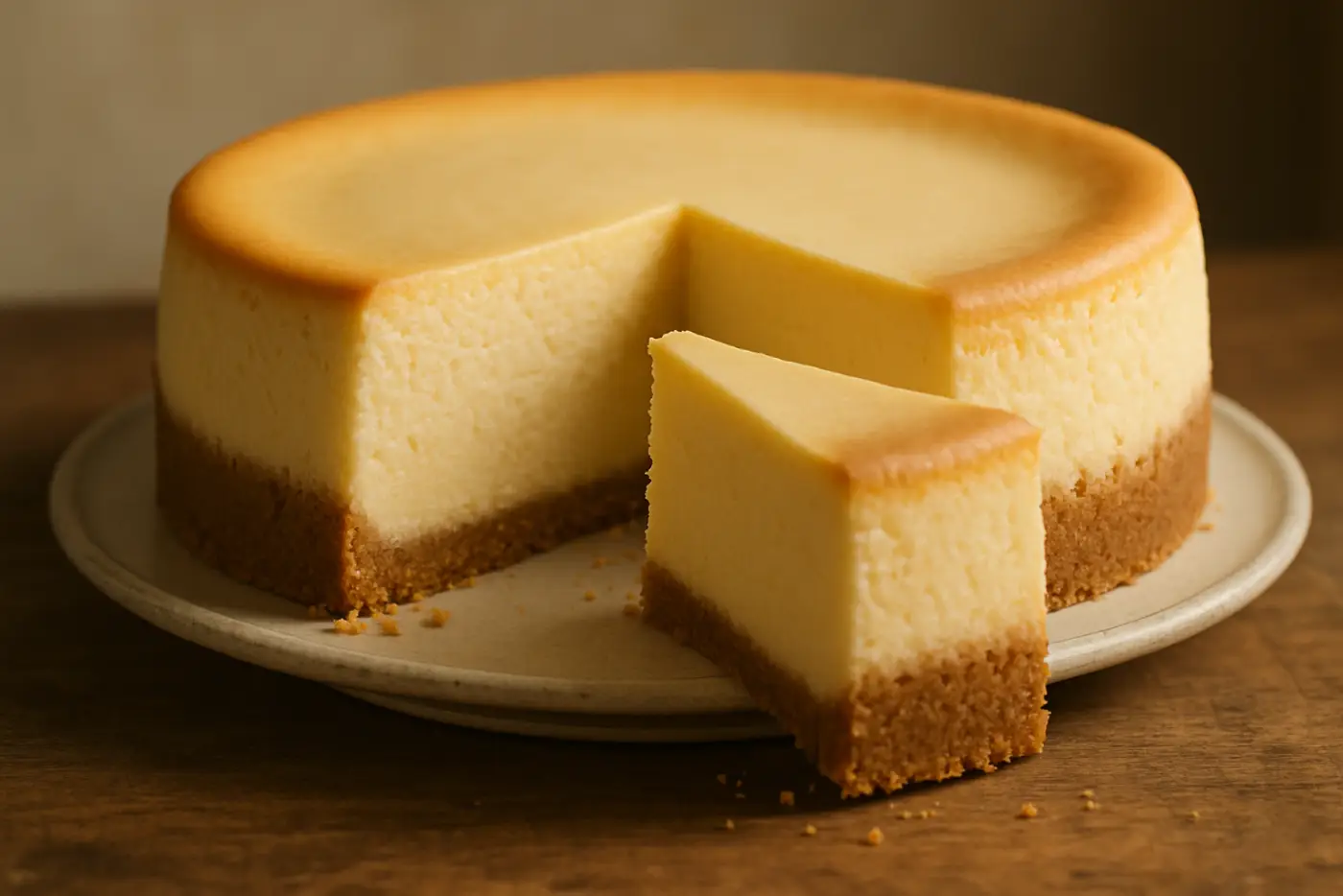 New York Cheesecake with Graham Cracker Crust