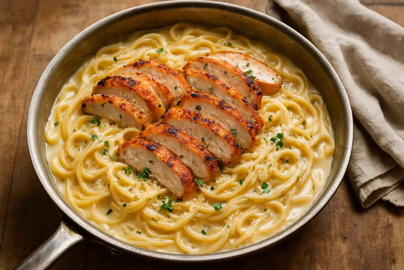 One-Pan Chicken Alfredo
