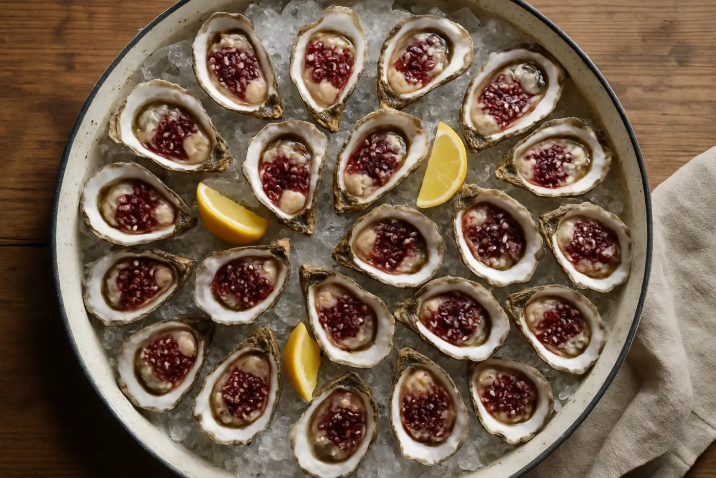 Oysters on the Half Shell with Mignonette