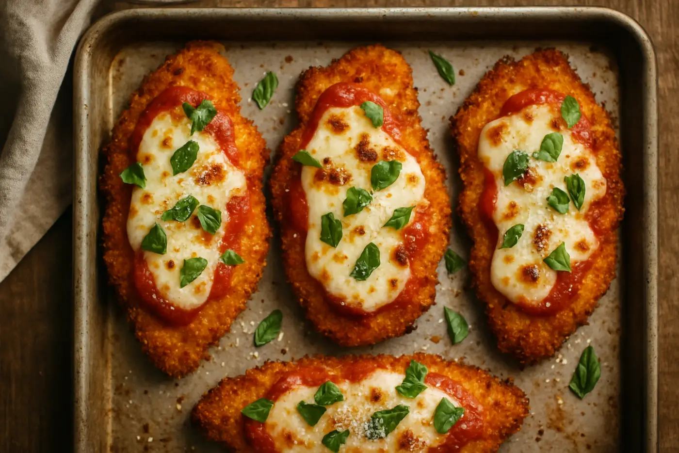 Crispy Pan-Fried Chicken Parmesan
