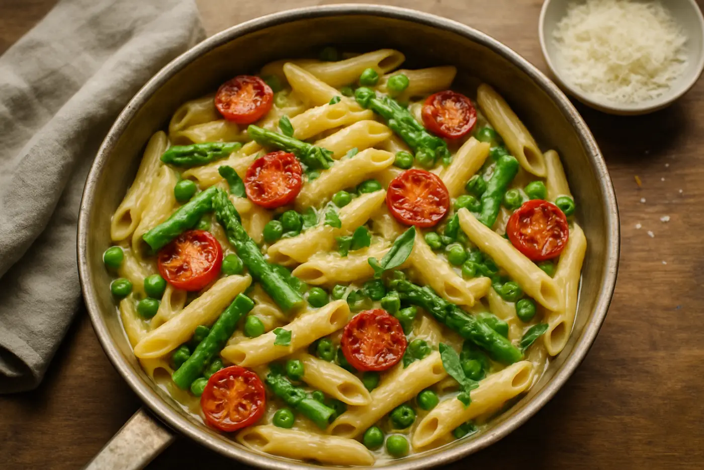 Pasta Primavera with Asparagus and Peas