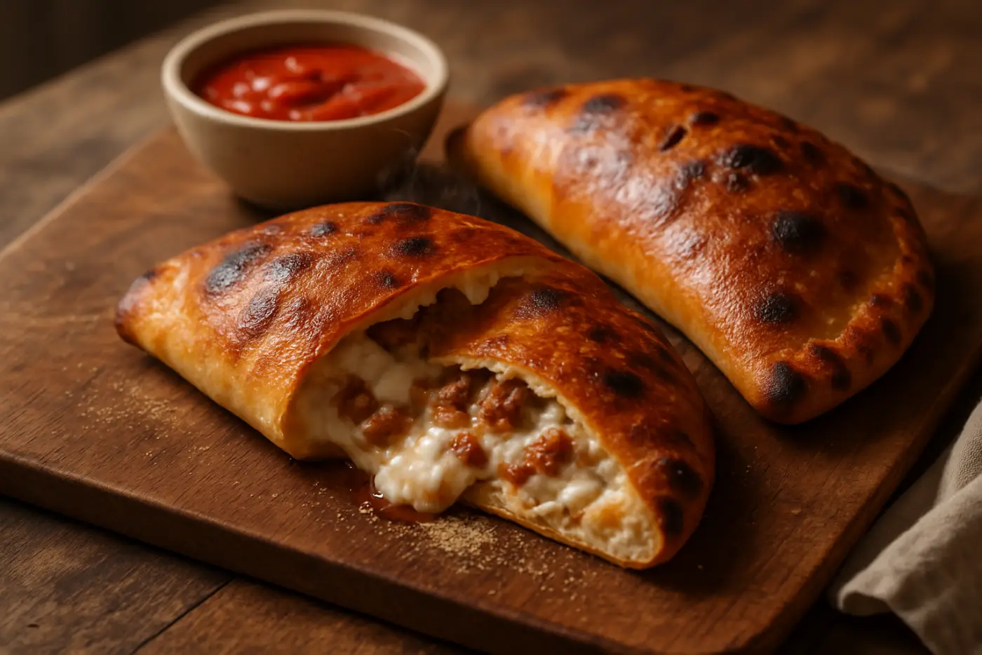 Sausage and Ricotta Calzone