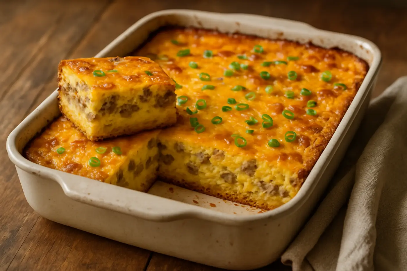 Sausage and Hash Brown Breakfast Casserole