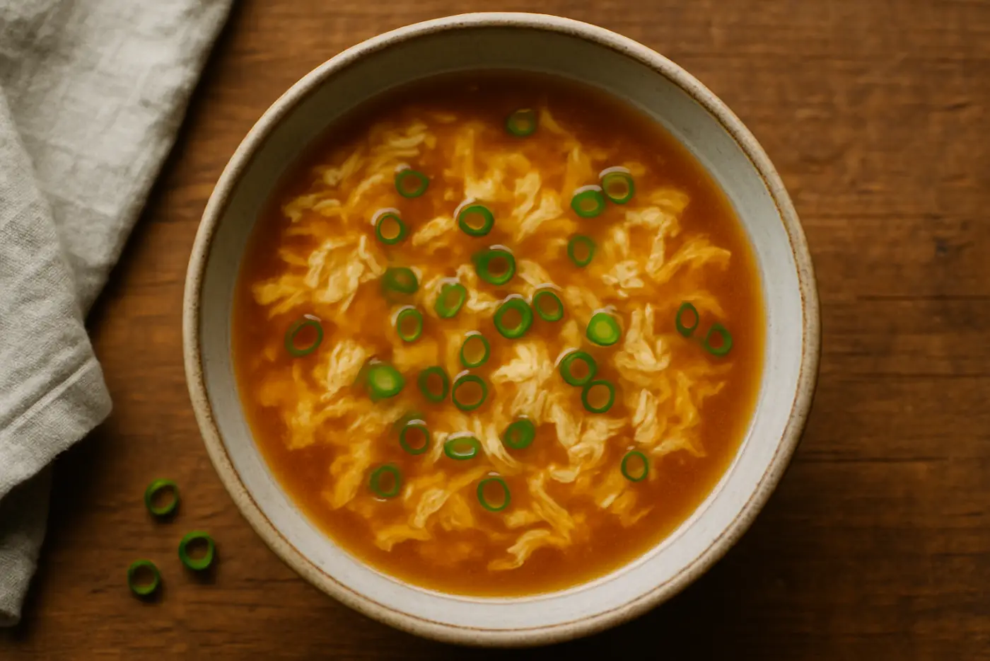 Silky Egg Drop Soup with Scallions