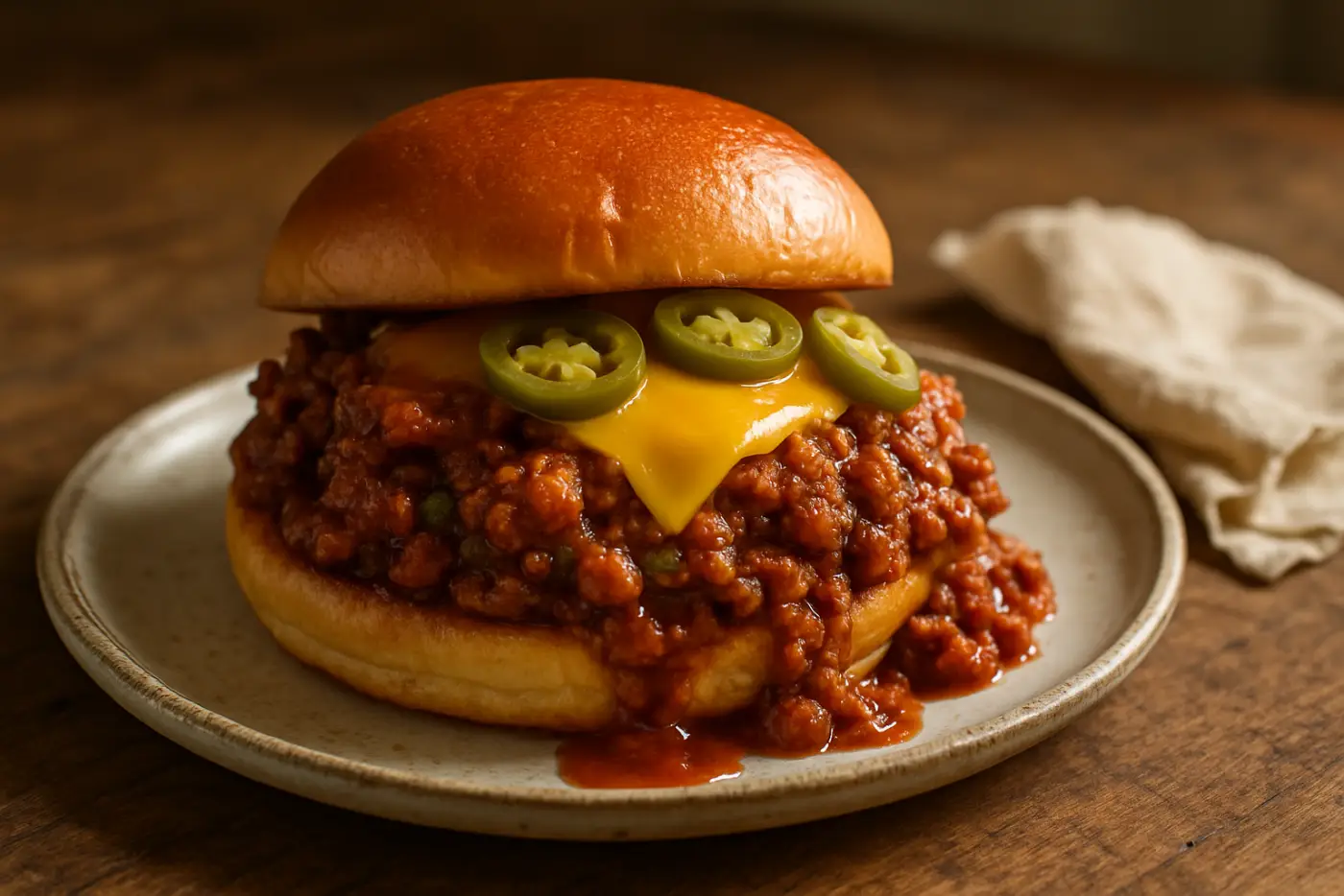 30-Minute Sloppy Joes with Pickled Jalapeños