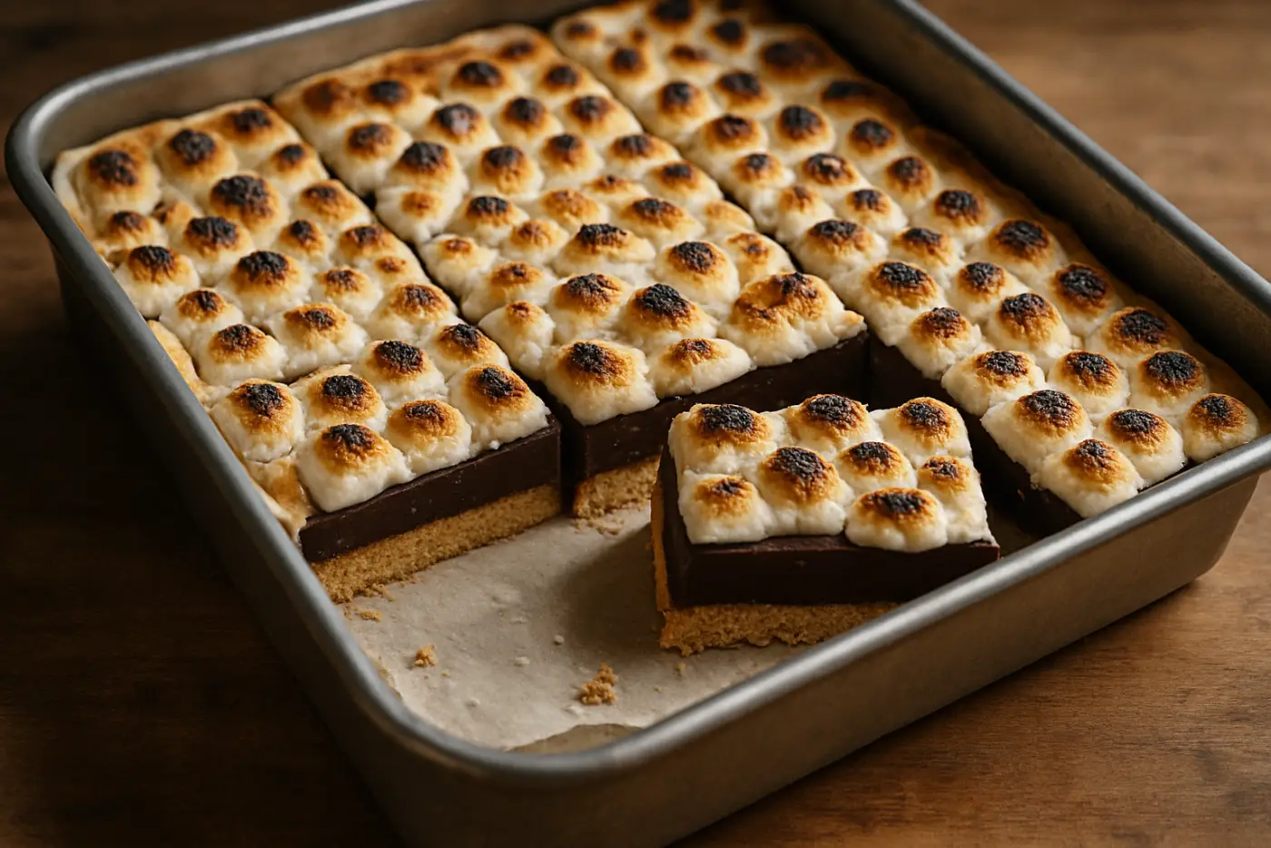 S'mores Bars with Toasted Marshmallow