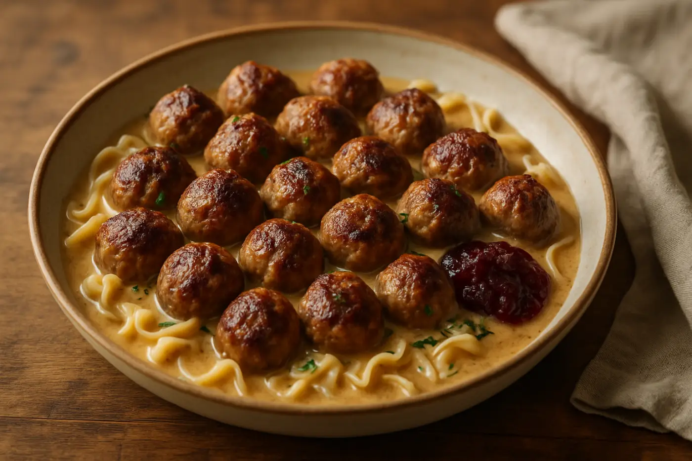 Swedish Meatballs in Cream Sauce