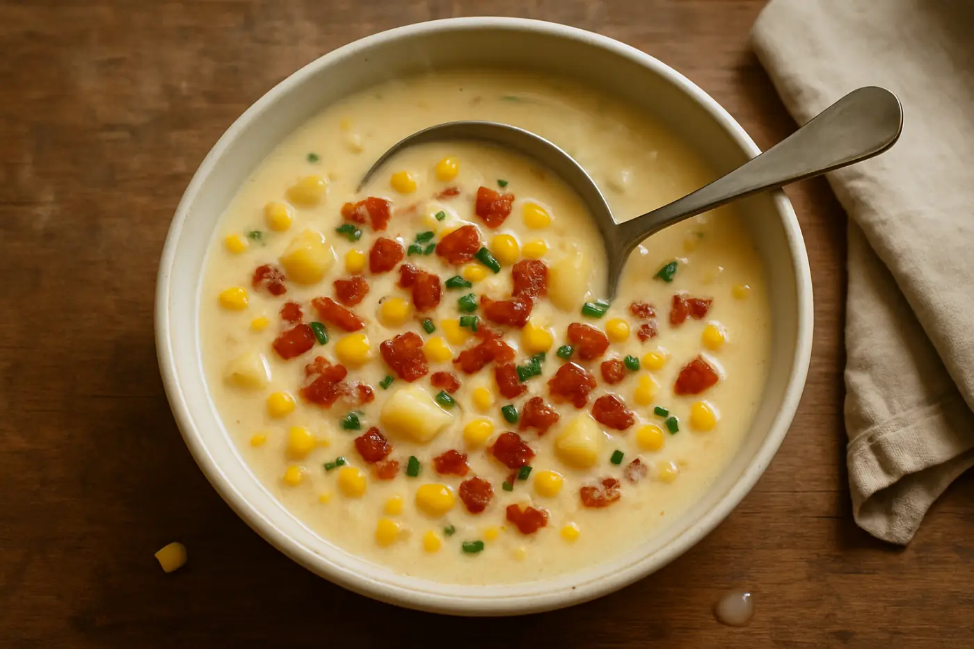Sweet Corn and Bacon Chowder
