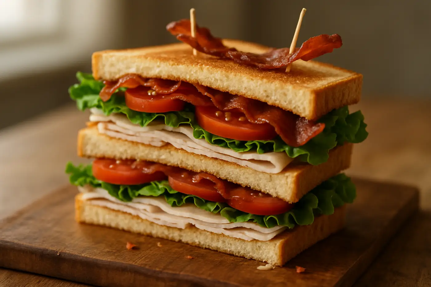 Triple-Decker Turkey Club Sandwich