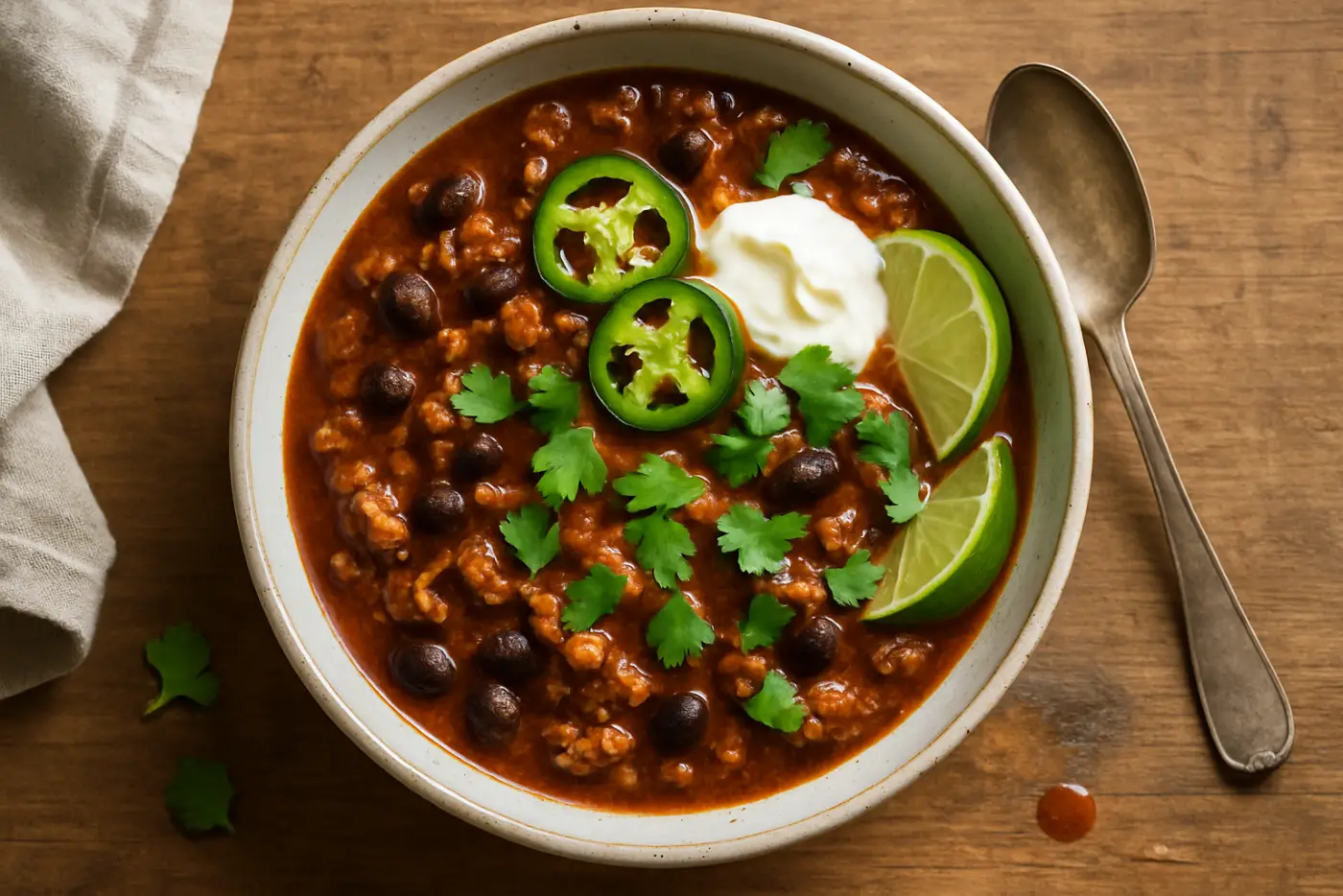 Turkey and Black Bean Chili